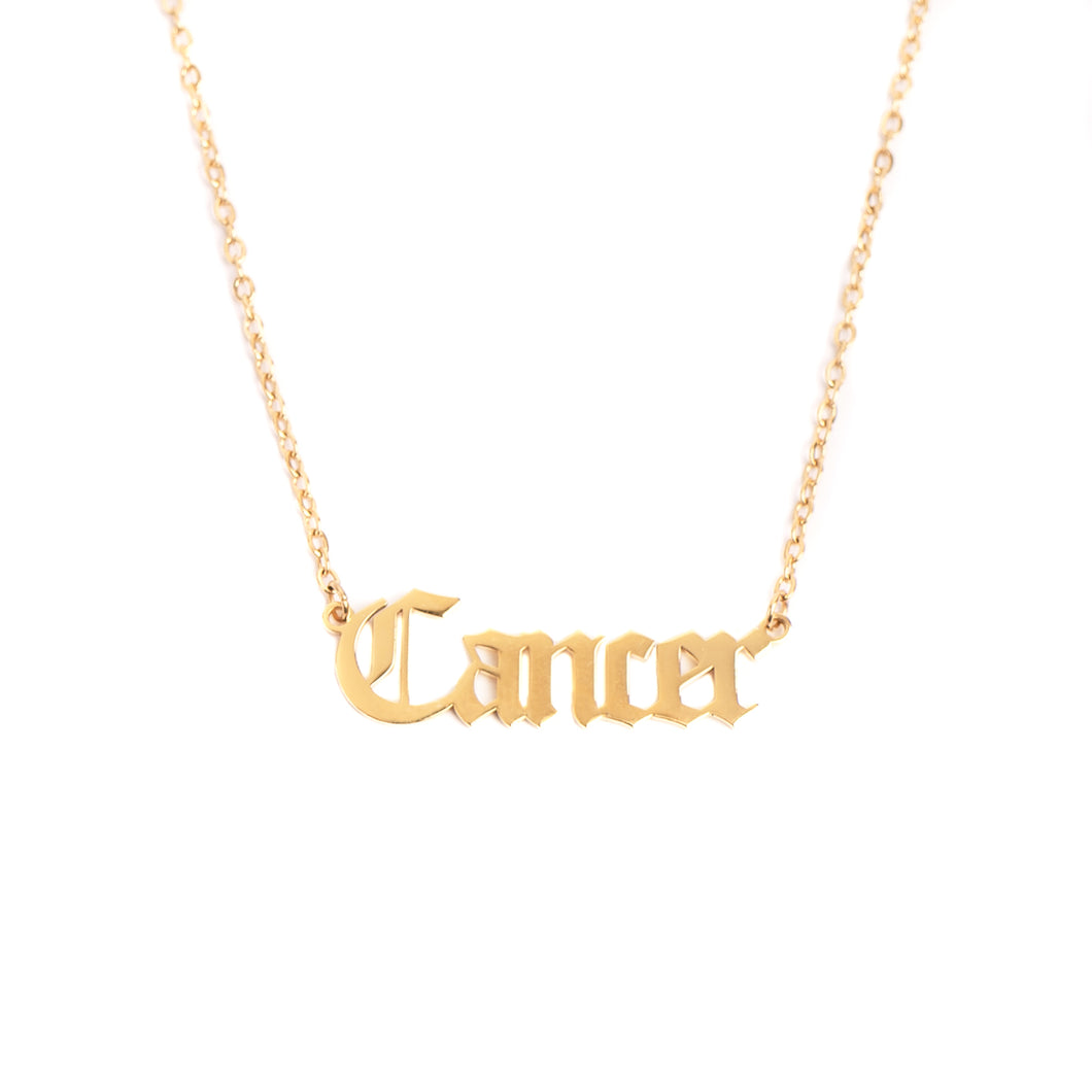 Cancer Zodiac Necklace