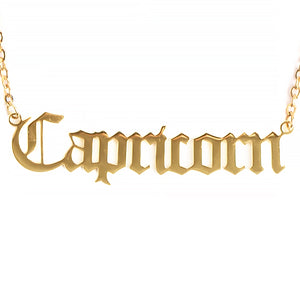 Capricorn Zodiac Necklace