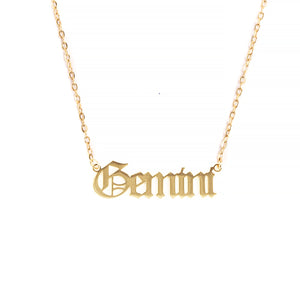 Gemini Zodiac Necklace