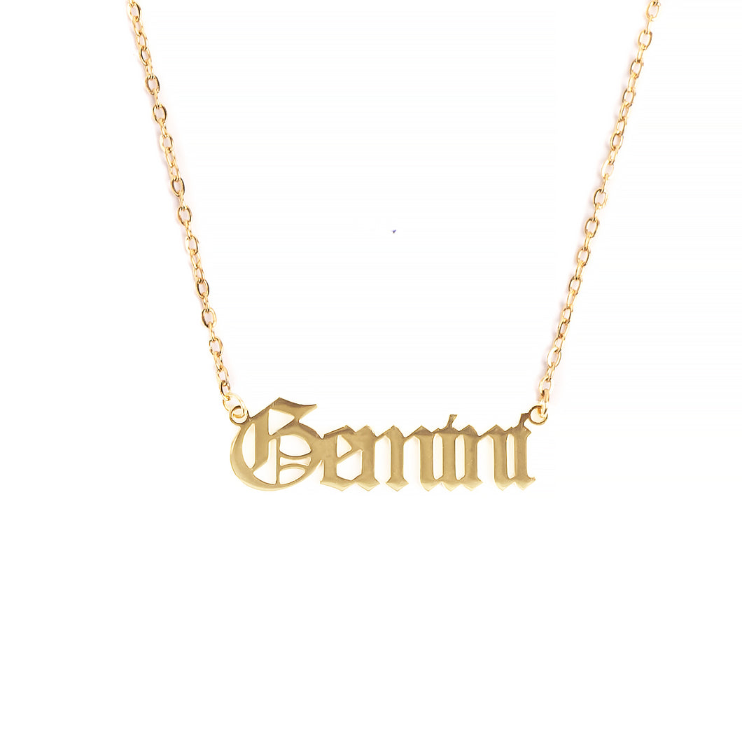 Gemini Zodiac Necklace