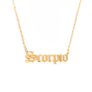 Scorpio Zodiac Necklace