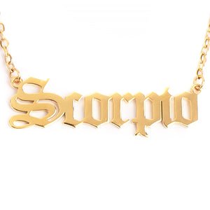 Scorpio Zodiac Necklace