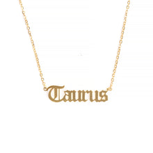 Load image into Gallery viewer, Taurus Zodiac Necklace
