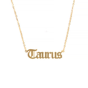 Taurus Zodiac Necklace