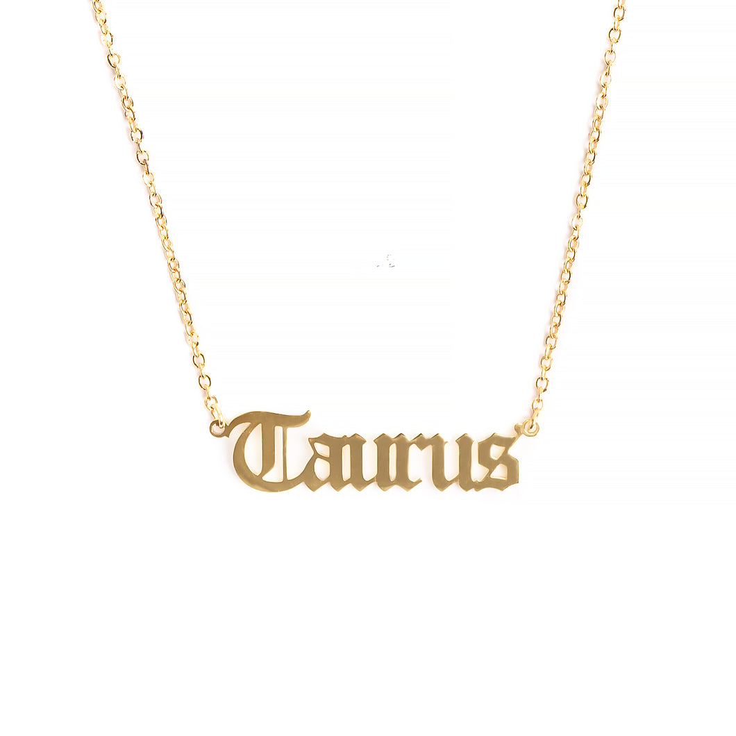 Taurus Zodiac Necklace