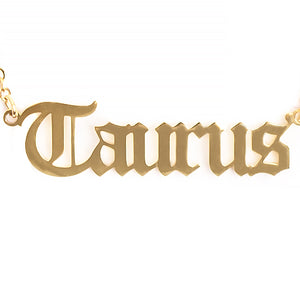 Taurus Zodiac Necklace