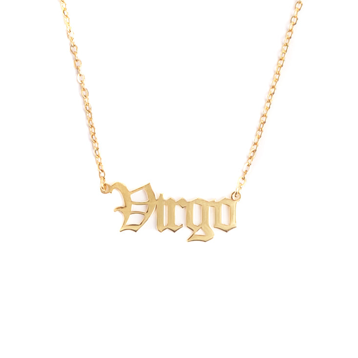 Virgo Zodiac Necklace