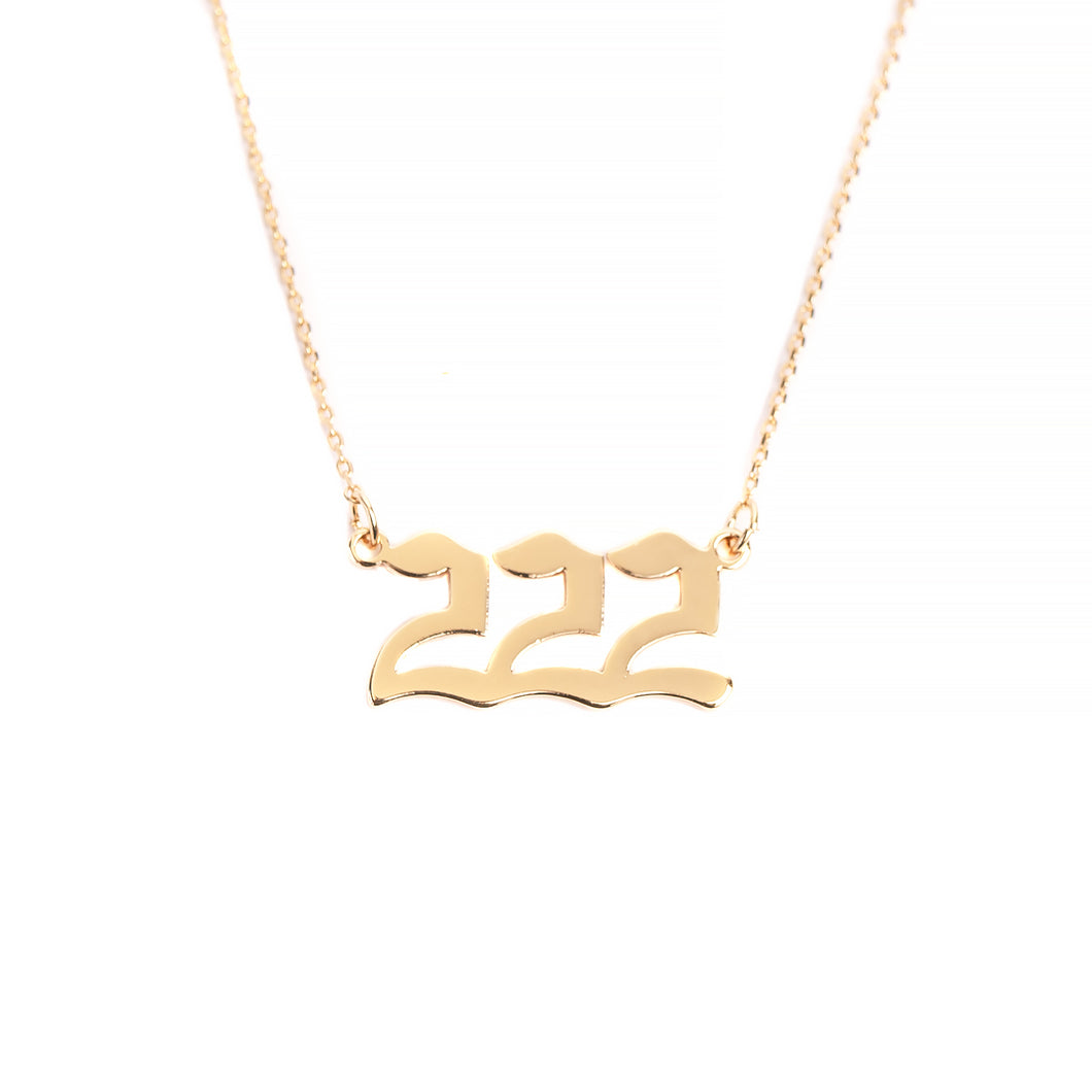 Angel Number 222 Necklace