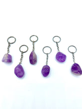 Load image into Gallery viewer, Amethyst key chain
