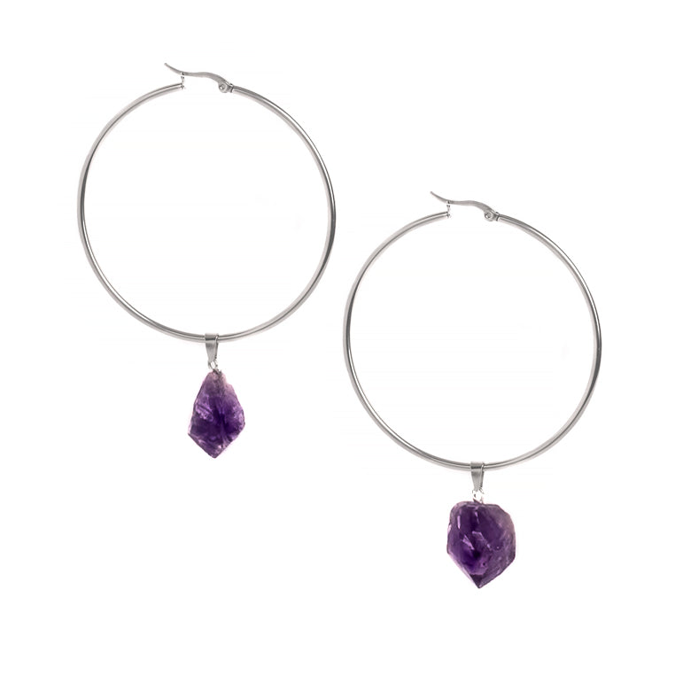 Amethyst earrings